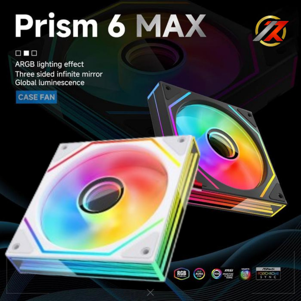 JUNGLE LEOPARD Prism 6 MAX ARGB FORWARD & REVERSE 120mm PWM Fan | Fan Casing Jungle Leopard Prism 6 