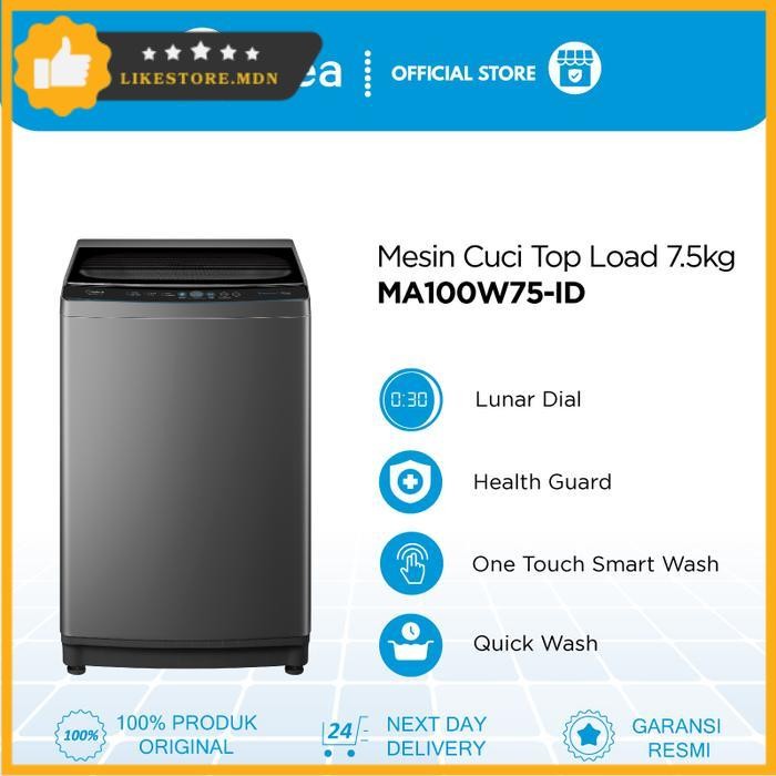 MIDEA MESIN CUCI 1 TABUNG 7.5KG MA100W75-ID