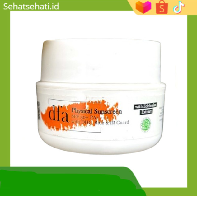 DFA Physical Sunscreen SPF 50 (White) 10 gr