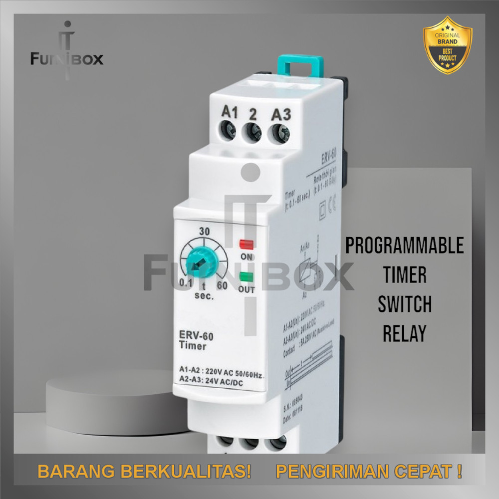 MCB Timer Saklar Listrik Otomatis Programmable Switch Relay 260V