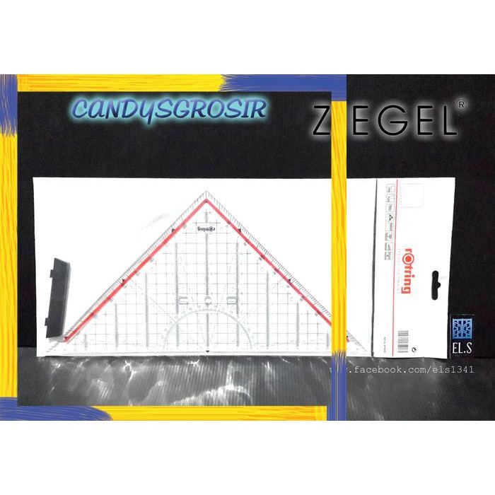 Ziegel - Penggaris Segitiga Pegangan
