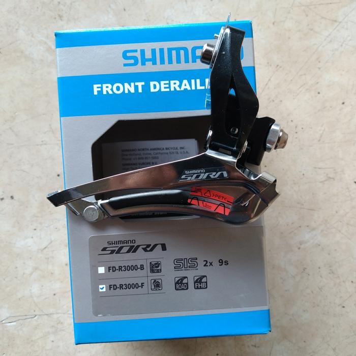 FD front derailleur shimano original SORA R3000 F braze on sepeda roadbike lipat