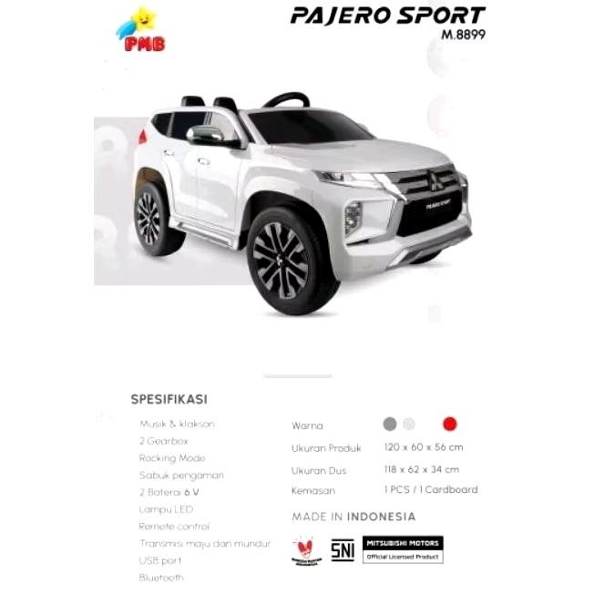 Mainan Mobil Anak/Mobil Aki/Mobil remot/Mobil Pajero - Silver, Standart
