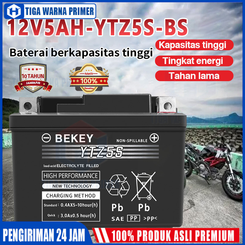 Aki Motor Yamaha Original YTZ5S Mio J Vixion Mio Soul Fino Soul GT Mio m3 X-ride Xeon Byson Jupiter 