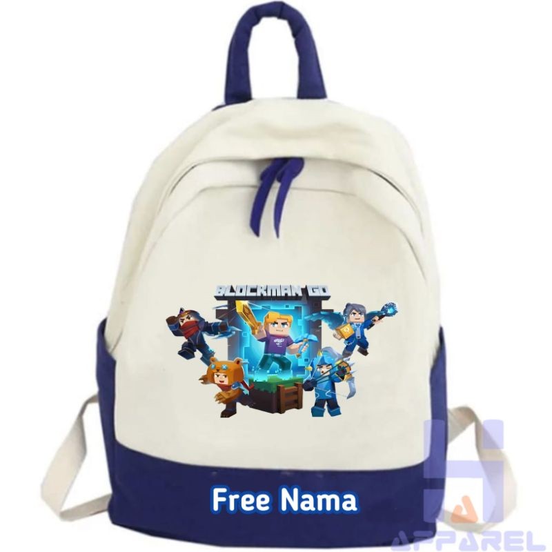 TAS RANSEL ANAK BLOCKMAN GO TAS RANSEL SEKOLAH ANAK MURAH TERBARU/ TAS RANSEL PUNGGUNG SEKOLAH ANAK 
