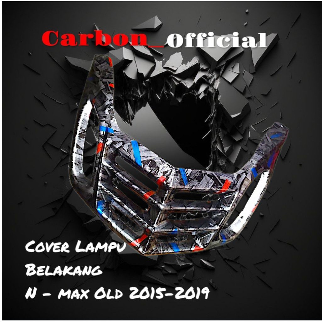cover lampu belakang variasi N max old 2015-2019 carbon wtp VARIASICO