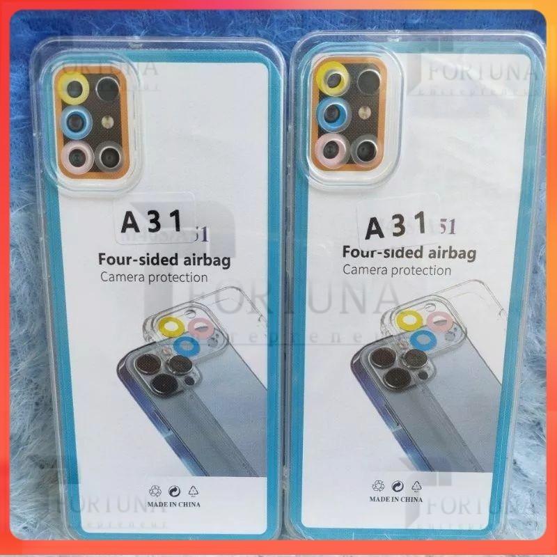 GROSIR COD casing slicon/softcase bening transparan hp Samsung A31/M31 case TPU bening clear + pelin