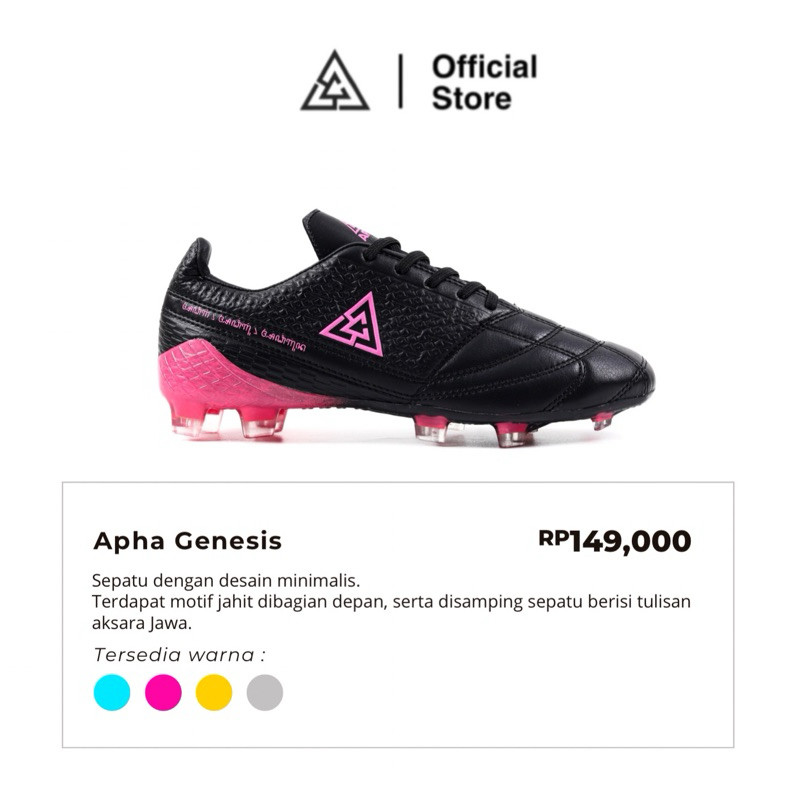 APHA - Sepatu Bola Apha Genesis Hitam FG