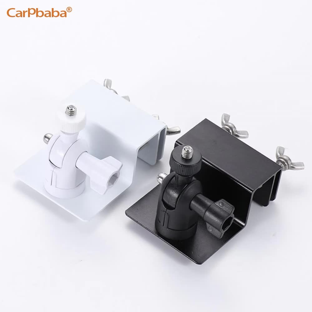 Weatherproof Gutter Mount Bracket Aluminum Alloy Rotatable Sturdy Flexible Bracket Adjustable Weathe