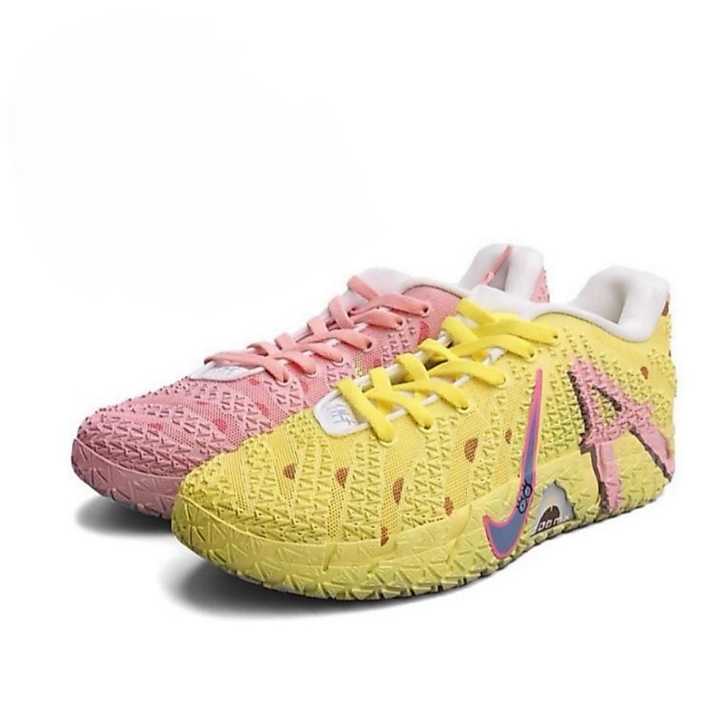 CLUBGOLFSHOP/ Basketball Shoes, Nike Ja 3 " Spongebob & Patrick " ( Customized  ) AUTHENTIC