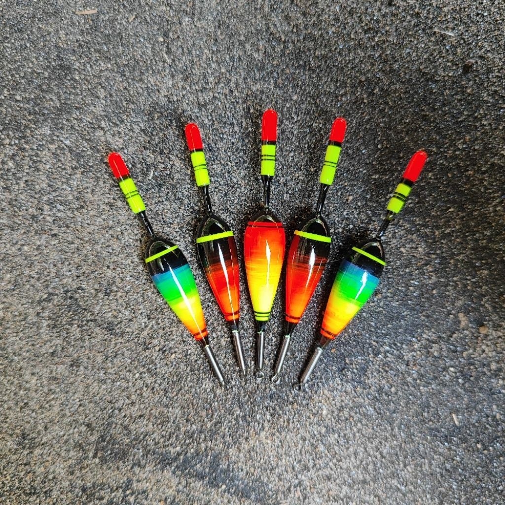 Terlaris Pelampung pancing / kumbul pancing anti badai ikan lele panjang 7cm