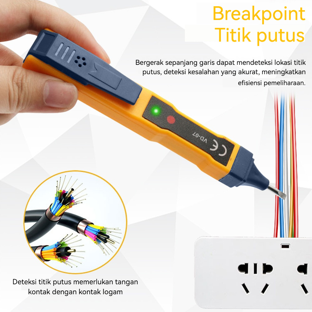 Tespen Digital Detektor Kabel Listrik Portabel Canggih untuk Rumah dan Industri