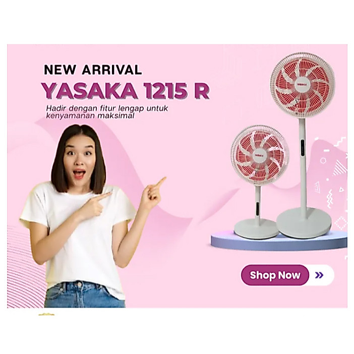 YASAKA SF-1215-R STAND FAN 12INCI REMOTE