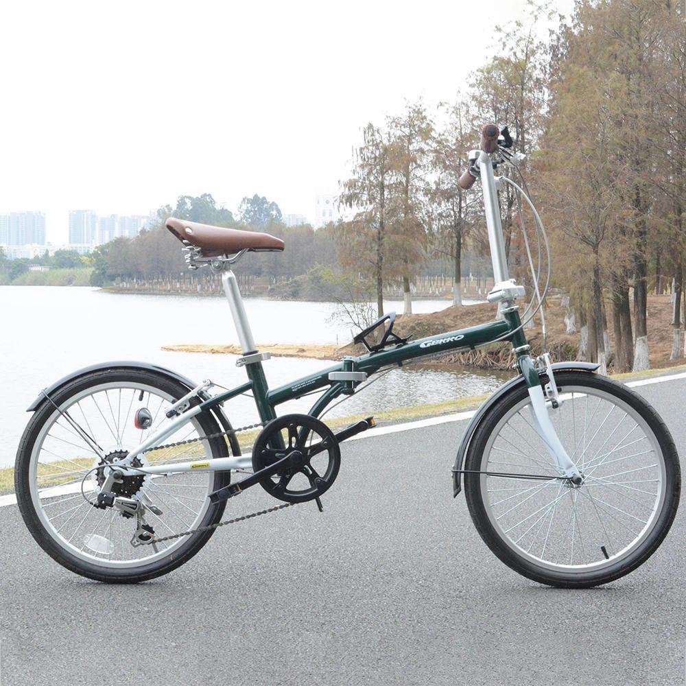 20 Inch High Carbon Steel Folding Bike 48T Aluminum Alloy Crankset Dial TX50 6 Speed Rear Dial TY21P