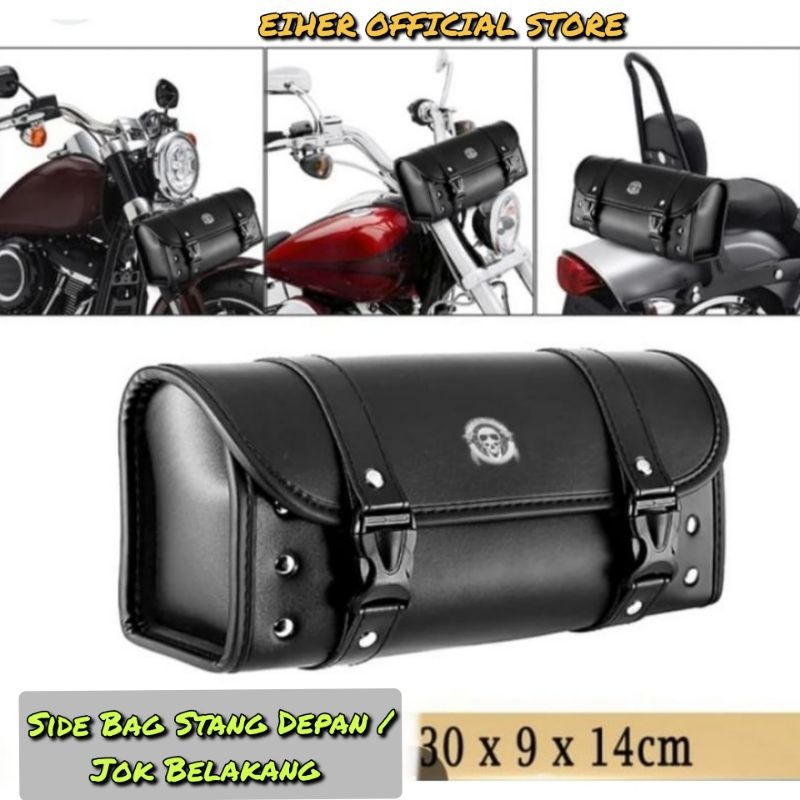 EIHER - TAS SAMPING MOTOR KLASIK CUSTOM / TAS SAMPING MOTOR HARLEY     Berkualitas
