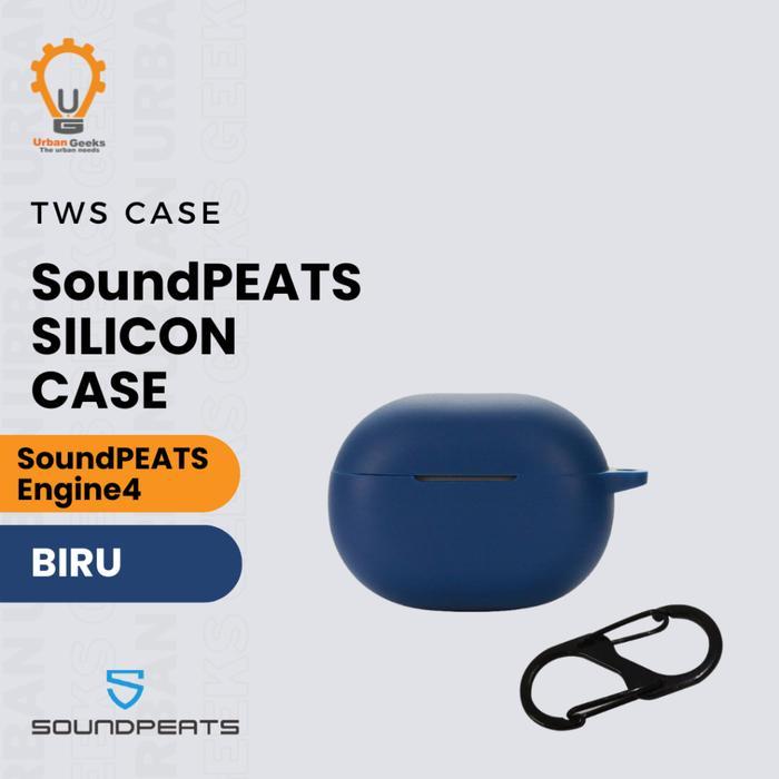 Earphone Case Silicone Case untuk SoundPeats Engine 4 - Blue
