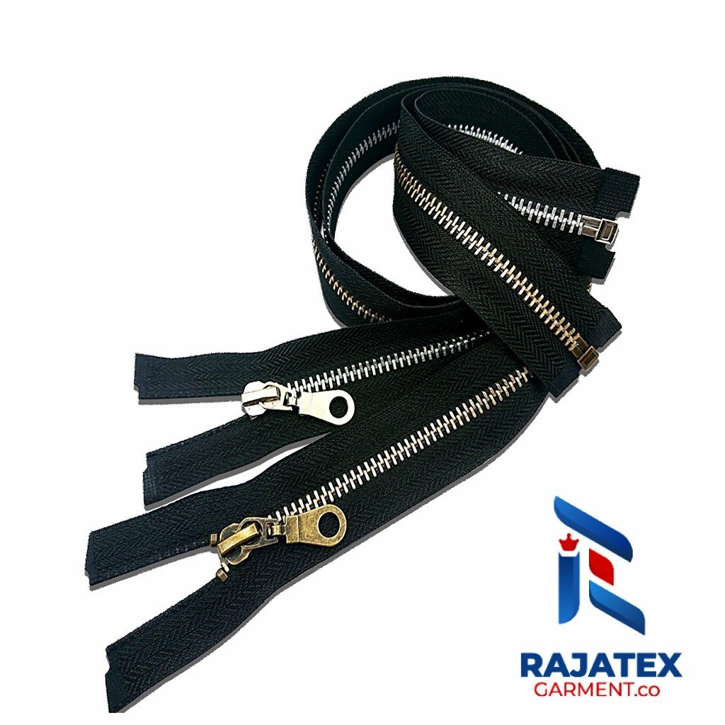 (10 PCS) Resleting Jaket Besi 55 CM (22 Inci) / Resleting Rell Besi No 5