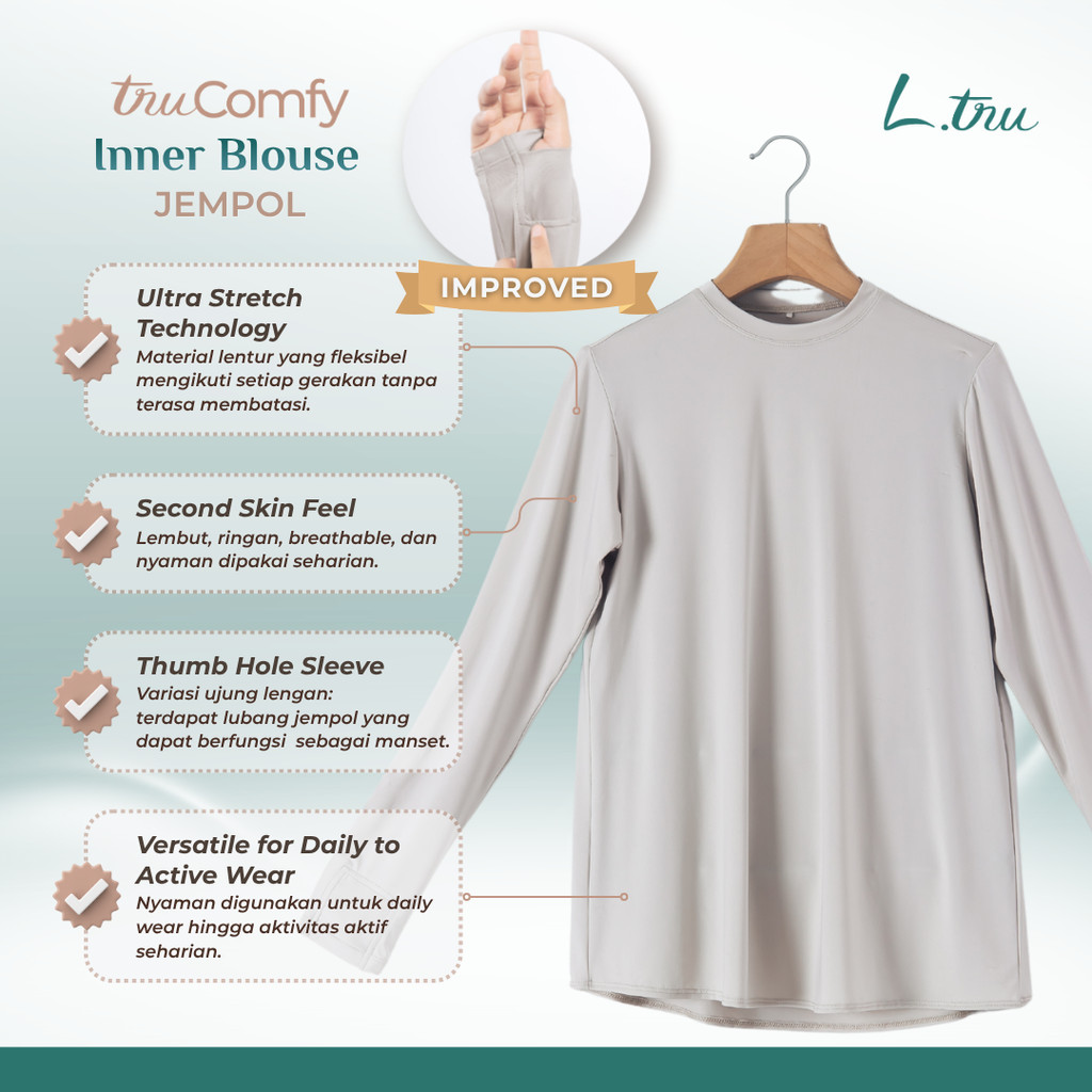 L.tru - Manset Baju | Inner Blouse Jempol | Manset Baju Jempol