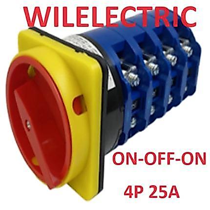 Cam Switch Selector 4P 25A 25 A On-Off-On Saklar Change Over Switch