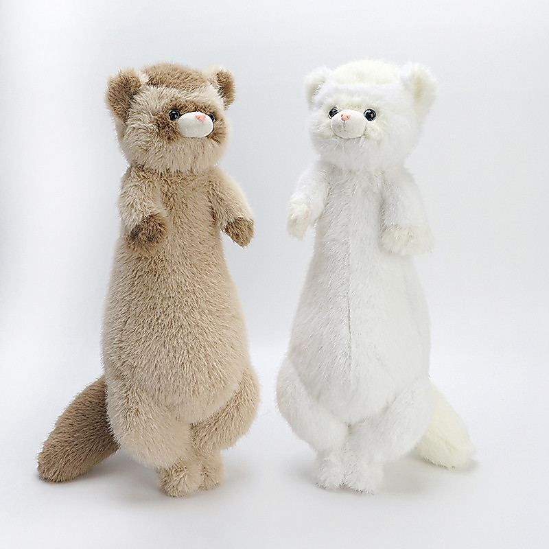 52cm Fluffy lifelike Ferret Plush Toy Soft Stuffed Pelue Cartoon Animal Ferret Dolls Home Decoration