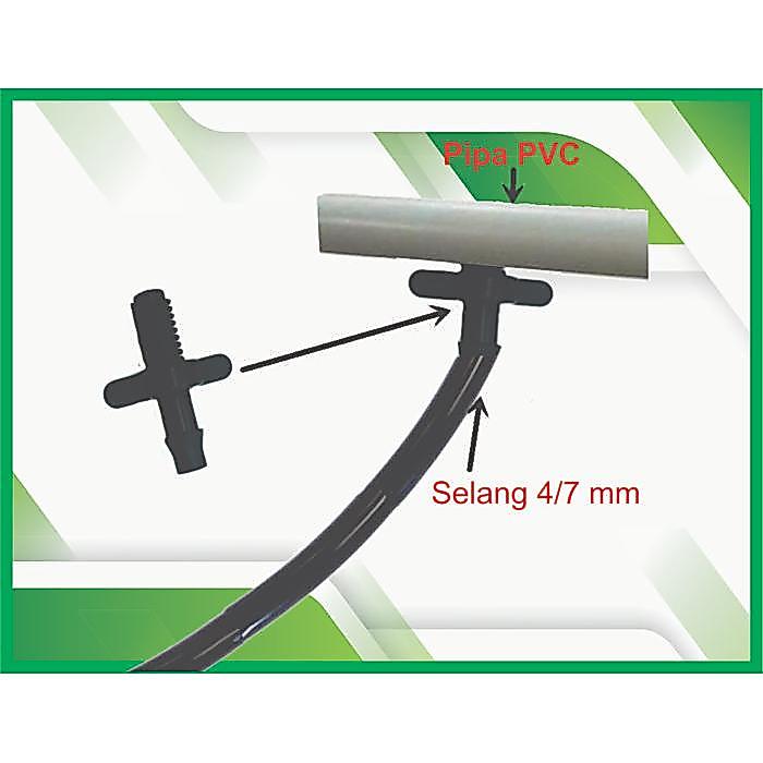 Konektor / Nepel Drat / Ulir 6 Mm Ke Selang 4/7 Terbaik