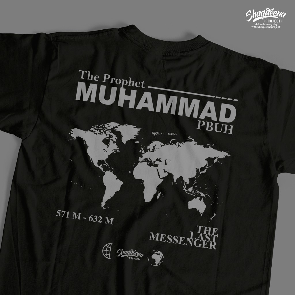 (COD) Kaos Prophet MUHAMMAD SAW - Original Kaos Dakwah Shaqueena Project