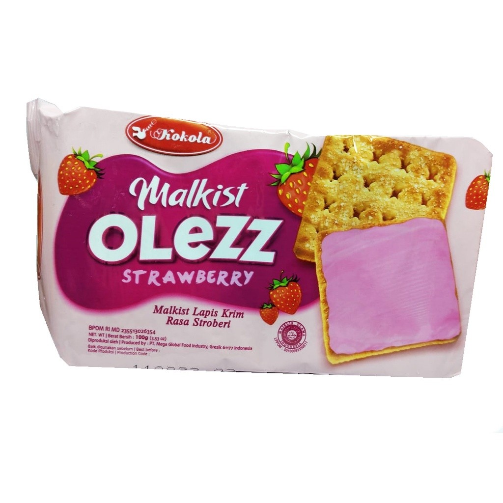 

bagusaw17 KOKOLA MALKIST OLEZZ STRAWBERRY 100 Gram Isi 3 Pcs V02