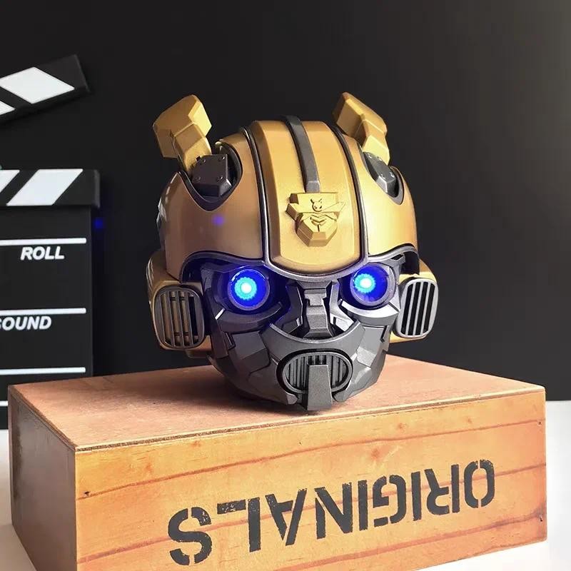Original Transformers Bluetooth Speakers Bumblebee Head Bluetooth Speakerdual Speakersled Light Heav