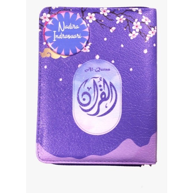 ALQURAN CALEB RESLETING (A6) CUSTOM NAMA DI PIN/QURAN DOMPET RESLETING+PIN TERJEMAH