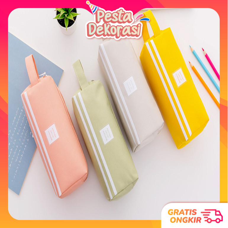 

PESTA DEKORASI S5943 Kotak Pensil Dan Stationery Dual Zipper Kotak Pensil 2 Pouch Tempat Alat Tulis Perlengkapan Sekolah 2 Sisi