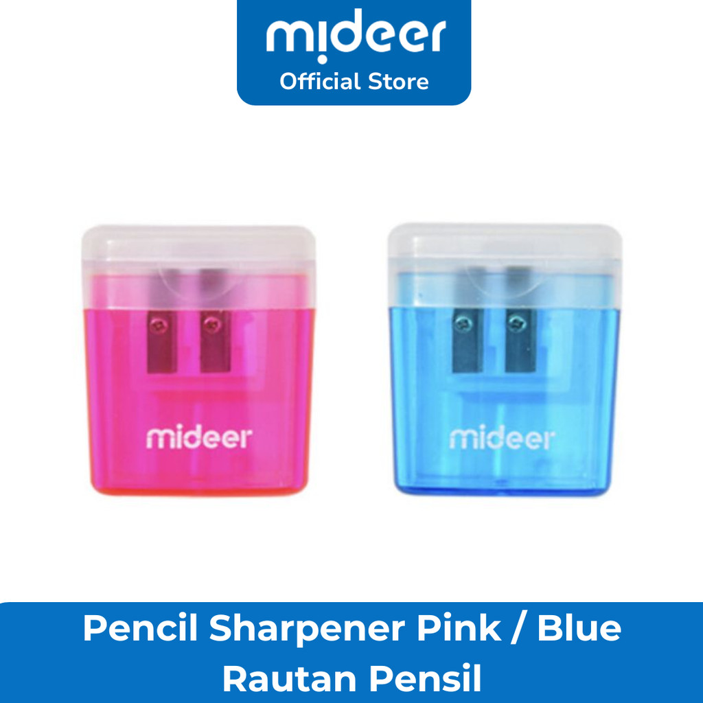 

Mideer Pencil Sharpener Pink / Blue Rautan Orotan Ongotan Serutan Pensil Pinsil Triangle Shape Alat Tulis Sekolah Anak Anak