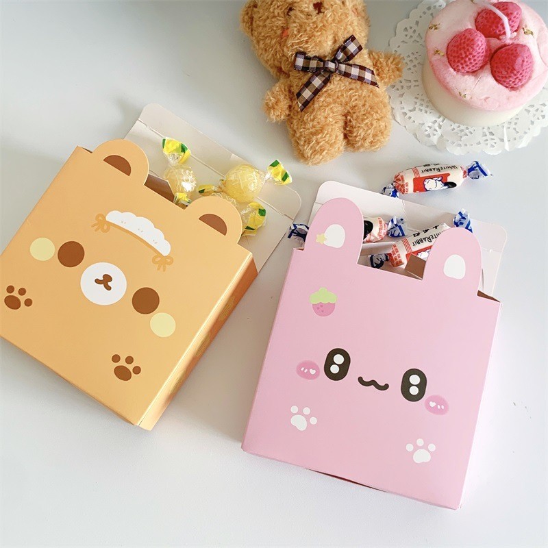 

[GAMGAM] Cute Animal Series Square Goodie Box Hampers Gift Packaging Bag Kantong