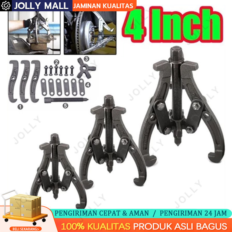 

Treker 3 Kaki/4"/4 Inci/4 Inch/100MM/ Treker Bearing 3 Kaki/Dapat Diganti Dengan Dua Cakar/Tiga Cakar/Gear Puller/3 Jaw Tracker/Alat Melepas Bearing/Alat Melepas Laher/Alat Pencabut Bahan Berkualitas Tinggi Alat Pencabut Bearing Laher COD Ready Stock