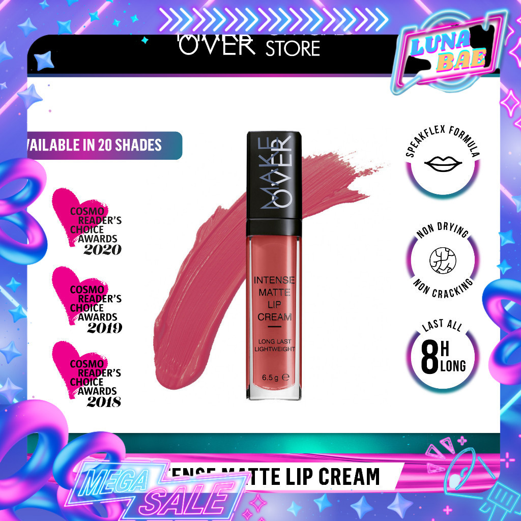 MAKE OVER Intense Matte Lip Cream - Lipstick Lipcream tahan lama hingga 8 jam
