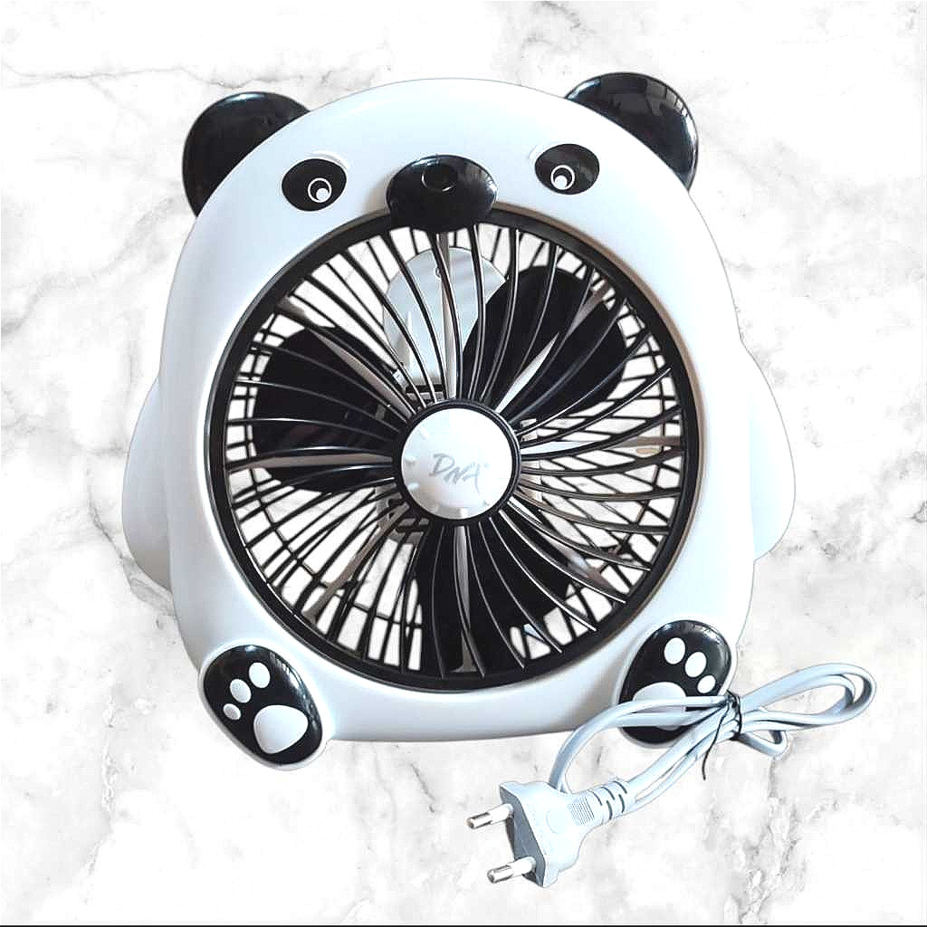 Mini Fan Karakter DNA MIYOSHI Listrik Table Fan Lucu Kipas Angin Karakter Capybara Panda Rusa 8in 8 