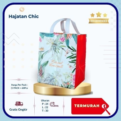 

(1 PACK = 60Pcs) Tas Hajatan laminasi MeadowShine Premium Box 22- Harga Per Pack 60 PCS