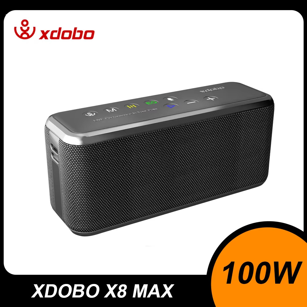 XDOBO X8 MAX 100W Power BT5.3 Wireless Speaker TWS Subwoofer Power Bank Function USB/TF/AUX Family G