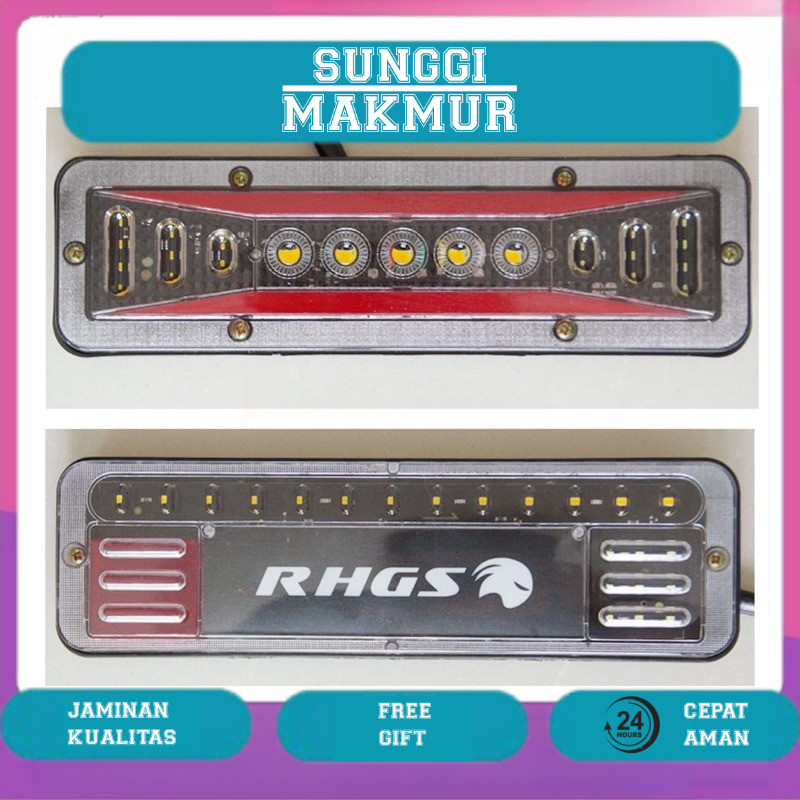 STOPLAMP LAMPU REM BELAKANG LED 12VOLT 30CM LAMPU MOBIL TRUK GRAND MAX PICK UP L 300