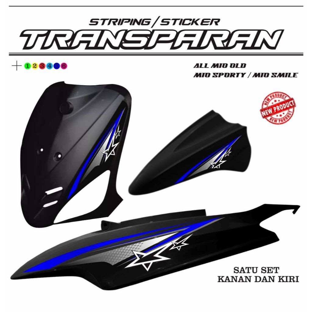 STRIPING MIO LAMA TRANSFARAN VARIASI STIKER TRANSPARAN MIO Striping transparan uv