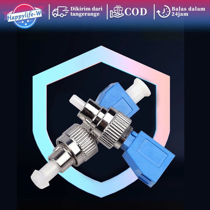 Fiber Optic Hybrid Optical Adaptor FC (Male) To LC (Female) Konektor Fiber Optik Adapter Fiber Optik