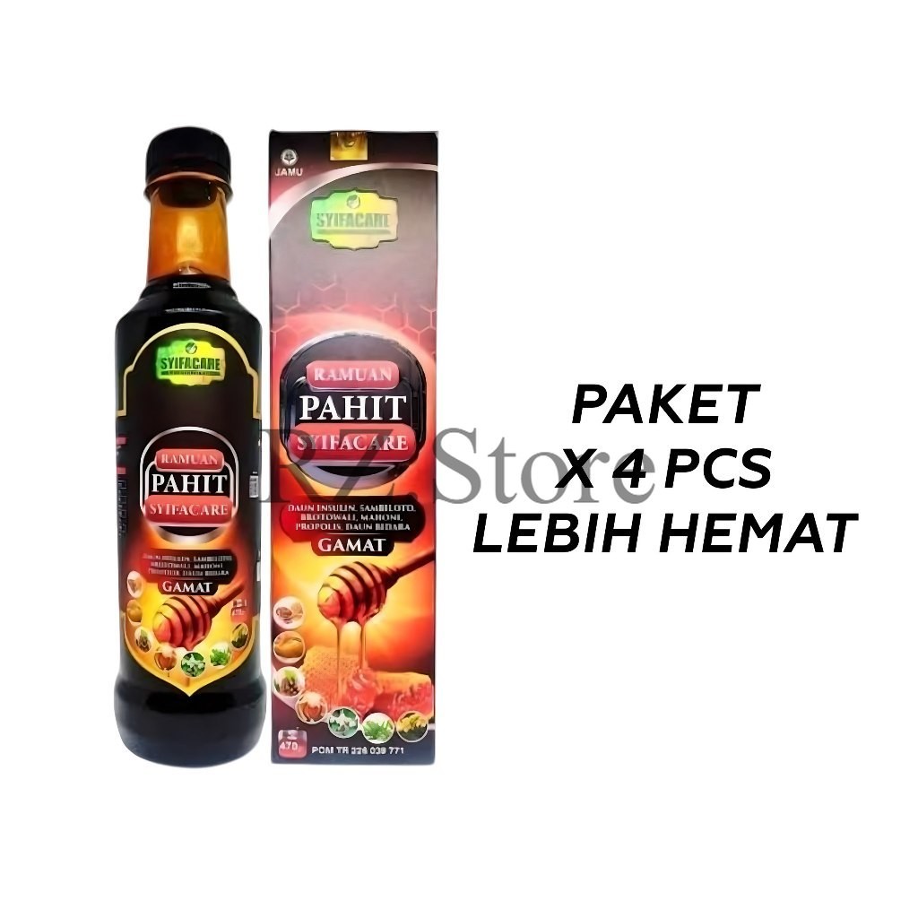 

4 Botol Ramuan Pahit Syifacare Madu Hitam 470gr – Herbal Original