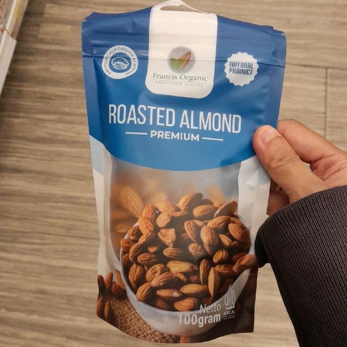 

Francis Organic Roasted Almond Premium Kacang Almond 100gr