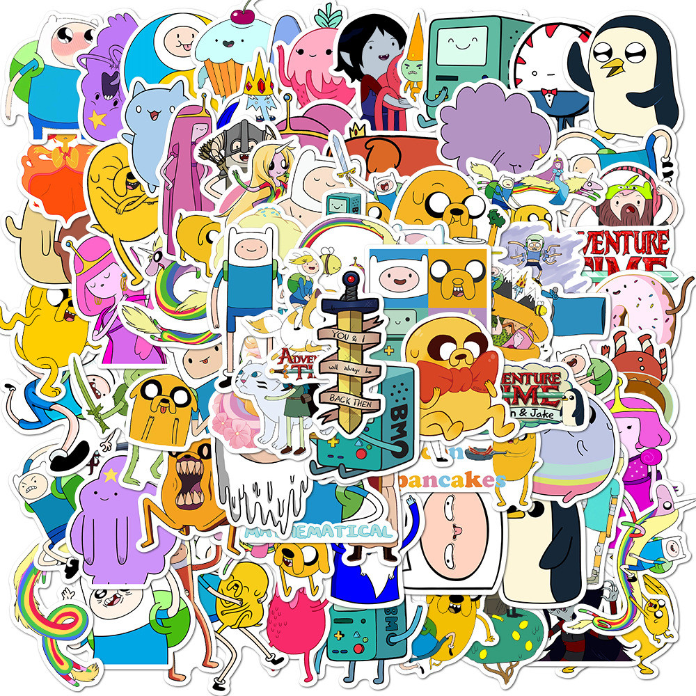 

100Pcs Cartoon Adventure Time Stciekrs Stickers DIY Stickers Scrapbooking Phone Luggage Skateboard Waterproof Decals