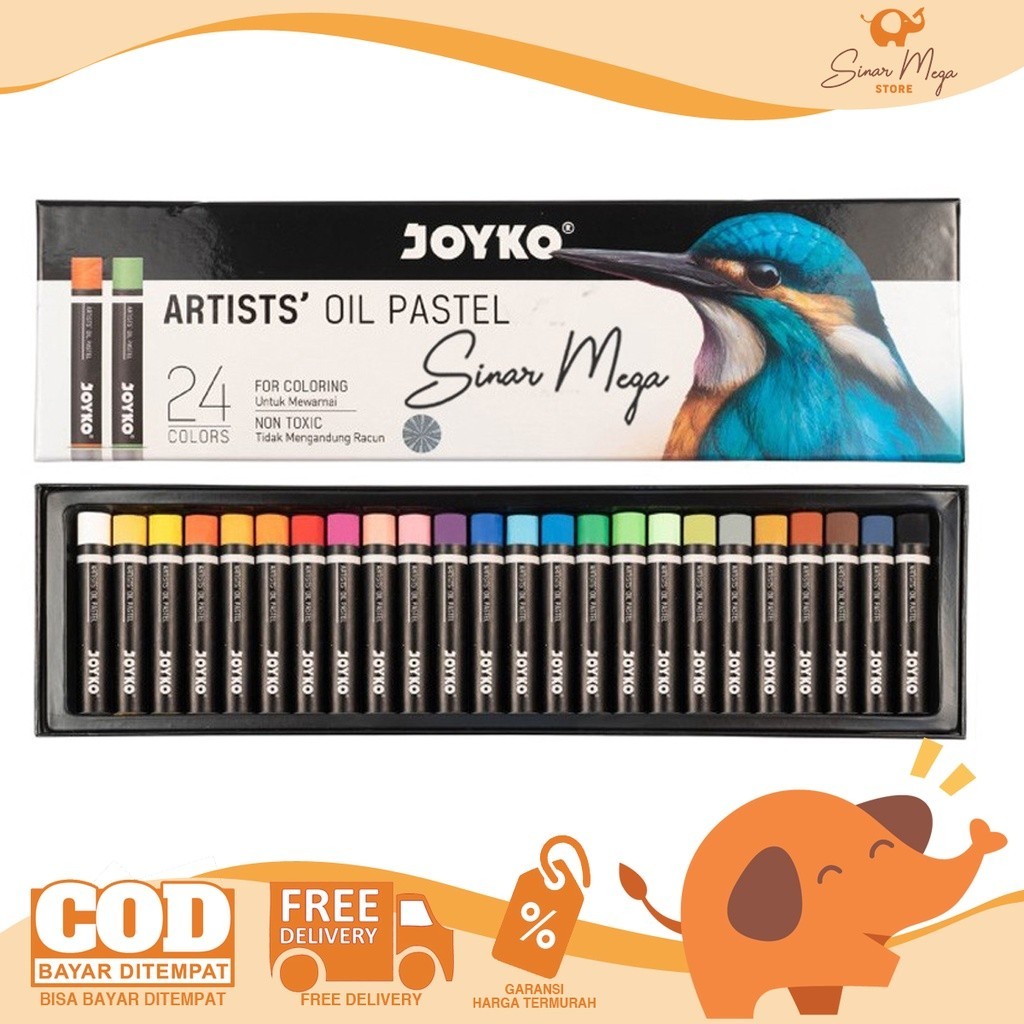 

Joyko Crayon Artists Oil Pastel OP-24ART Krayon Minyak 24 Warna