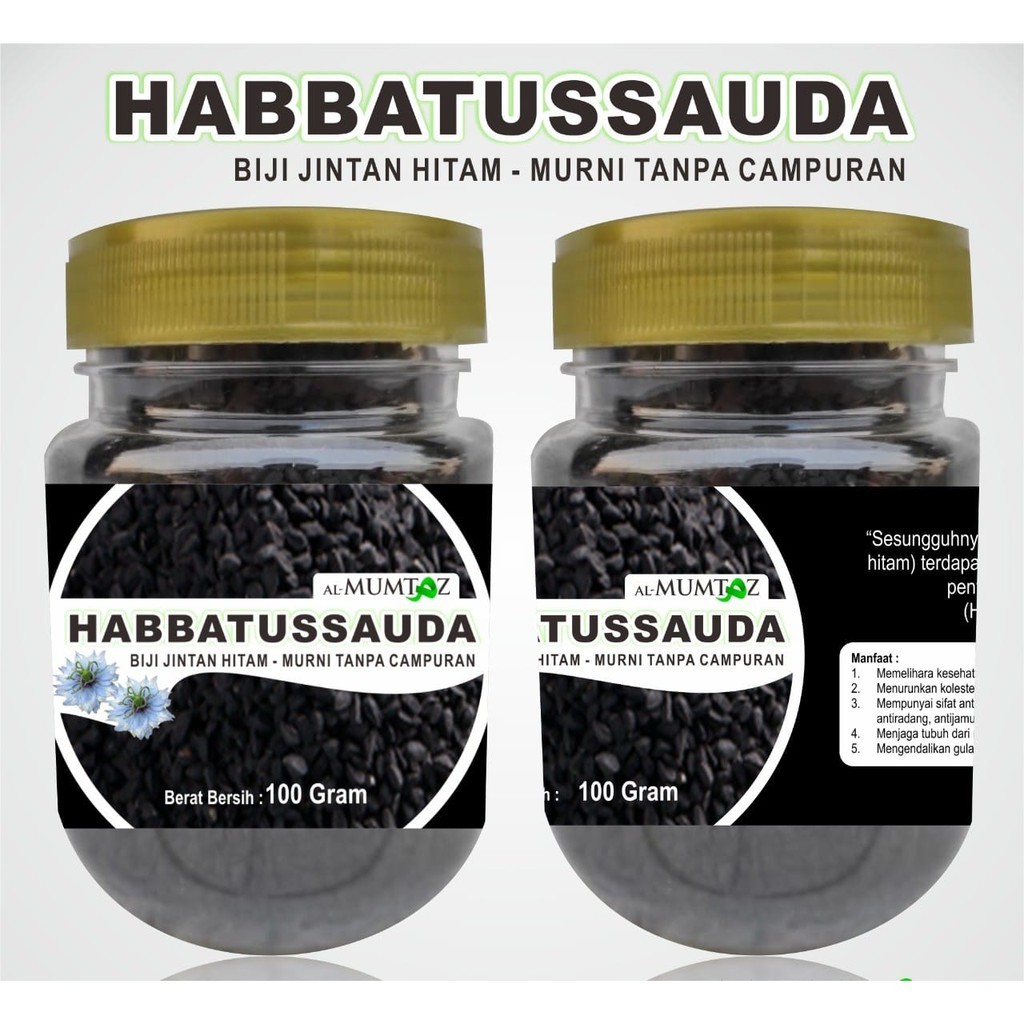 Habbatussauda Original Asli Biji Bubuk Kapsul Jintan Hitam Habatusauda Habbats 1kg Habbasyifa Suplem