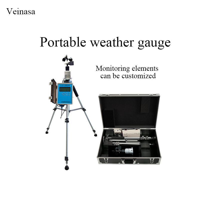 Portable weather station Wind speed direction temperature humidity  pressure weather sensor rainfall