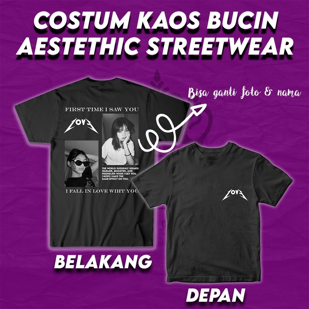 Kaos Bucin Costum Satuan Desain Suka Suka / Kaos Distro Breathingltd Kaos Bucin / Atasan Kaos / Stre