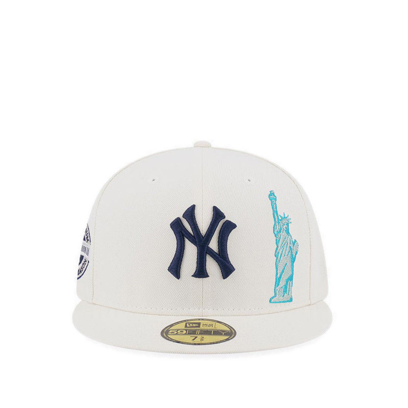 New Era 5950 Pack - MLB City New York Yankees Men's Cap - Chrome White
