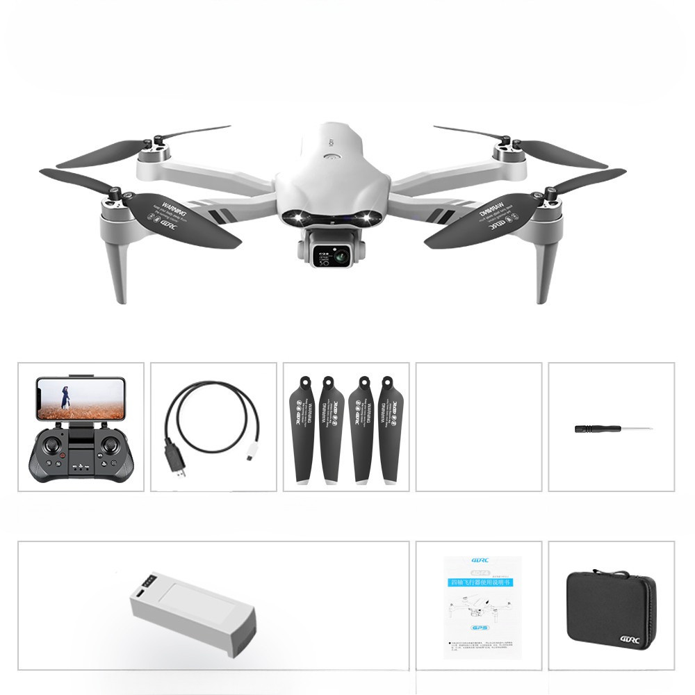 F10 RC Drone 8K Professinal With 1080P Wide Angle Dual HD Camera 4K Brushless Foldable RC Helicopter