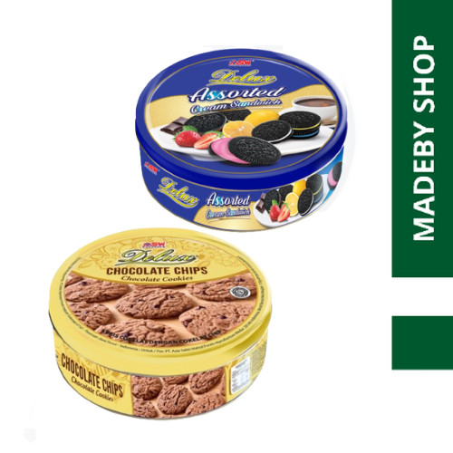 JAJAN LEBARAN BISKUIT DELUX KALENG